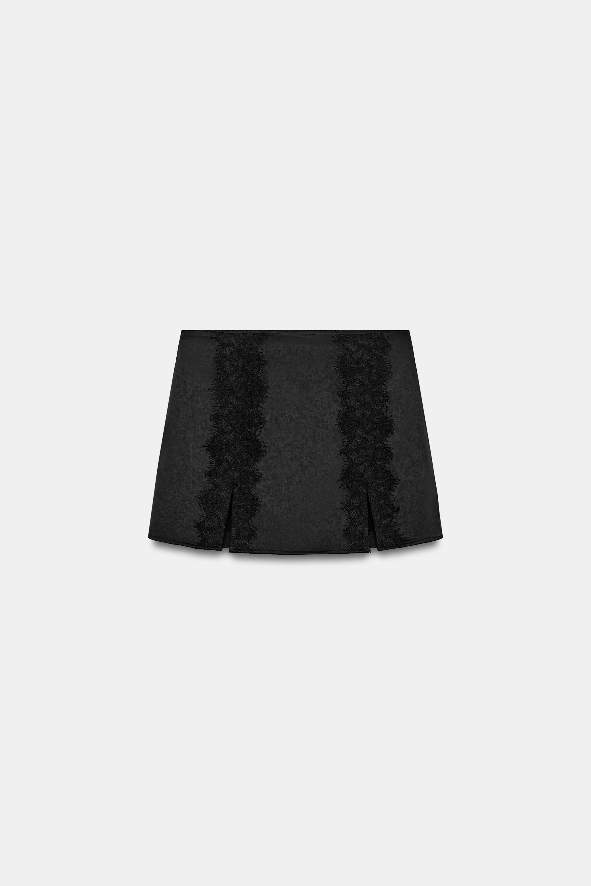 JUPE-PANTALON DENTELLE À OUVERTURES